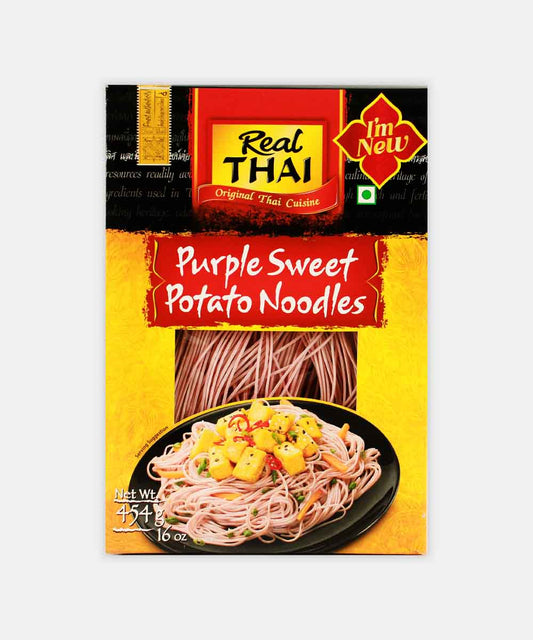Real Thai Purple Sweet Potato Noodles 454 Gm