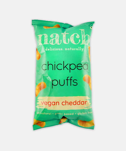 Natch Chickpea Vegan Cheddar Puffs 65 Gm