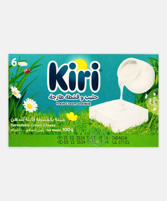 Kiri Spreadable Creamy Cheese 6 Cubes 100 Gm