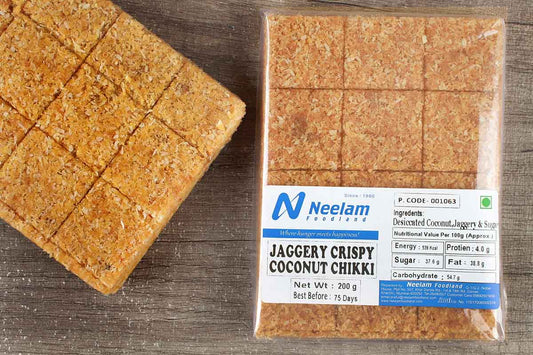 Jagerry Crispy Coconut Chikki 200 Gm
