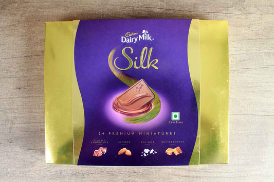 Cadbury Dairy Milk Silk 24 Premium Miniatures Chocolate 250 Gm