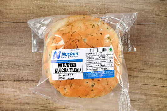 Methi Kulcha Bread 4 Pieces 290 Gm