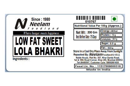 roasted lola bites sweet bhakhri 200 gm