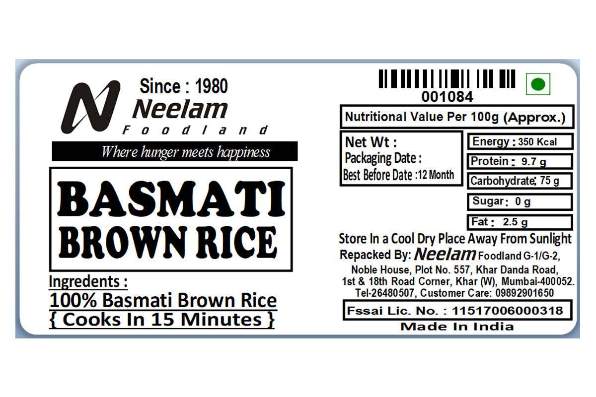 basmati brown rice 500