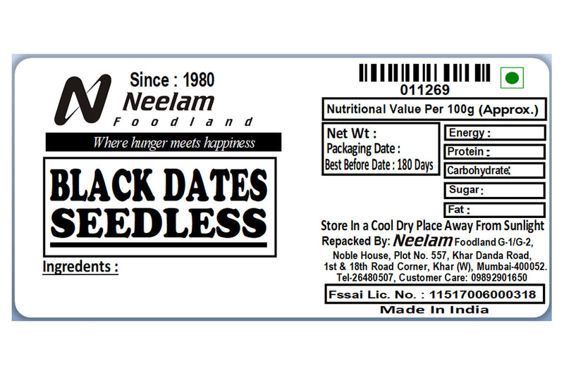 BLACK DATES SEEDLESS