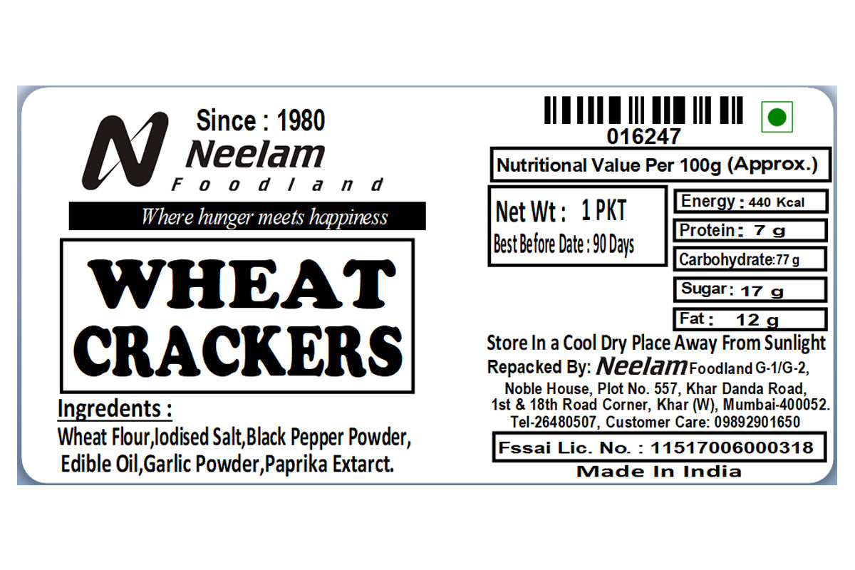 wheat crackers 1 pkt