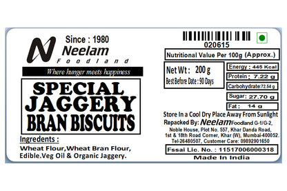 jaggery bran biscuits 200