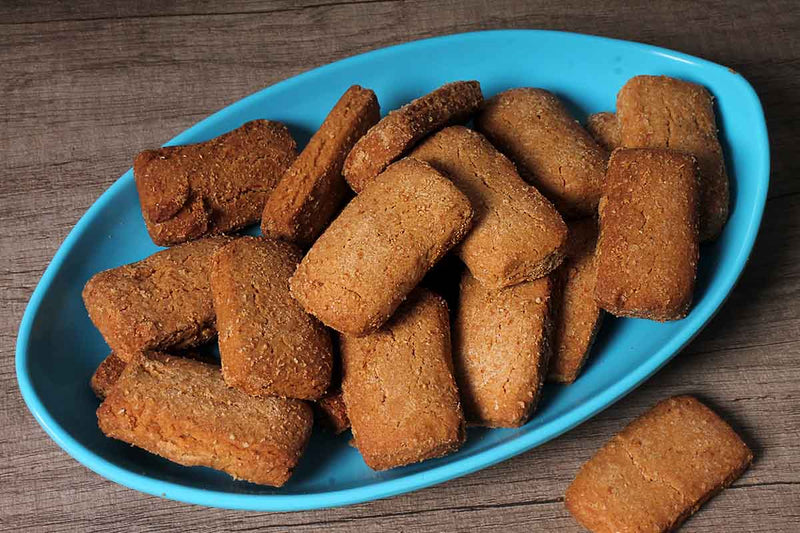 JAGGERY WHEAT BRAN BISCUITS
