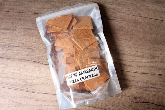 oat & amaranth pizza crackers 125