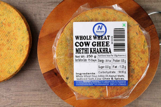 whole wheat cow ghee methi khakhra 250 gm
