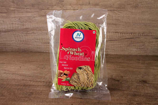 spinach wheat noodles 100 gm