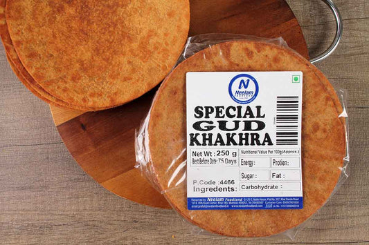 whole wheat gud khakhra 250 gm