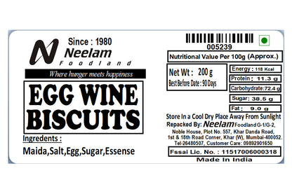 egg wine biscuits 200
