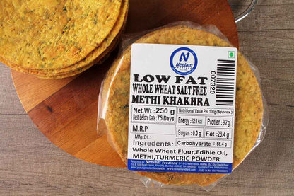 less oil salt free methi khakhra 250