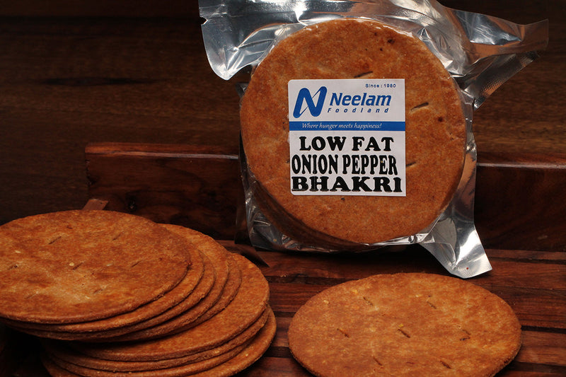 LOW FAT WHEAT ONION PEPPER BHAKRI