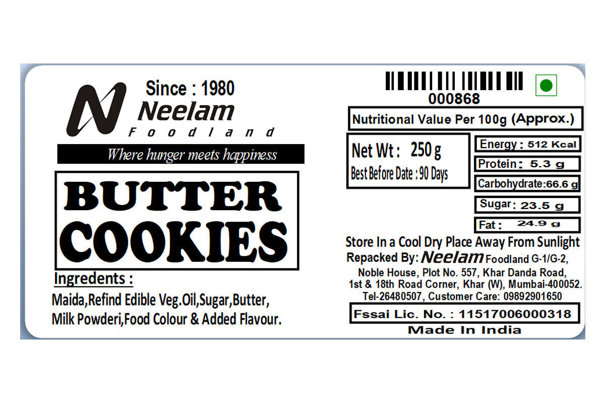 butter cookies 250