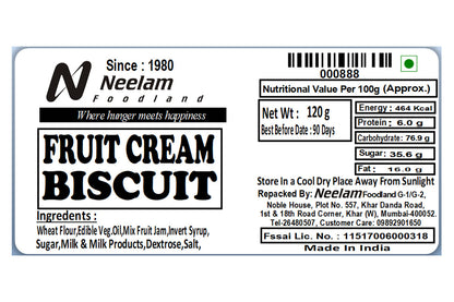 fruit cream biscuit 120 gm