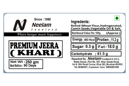premium jeera khari 250 gm