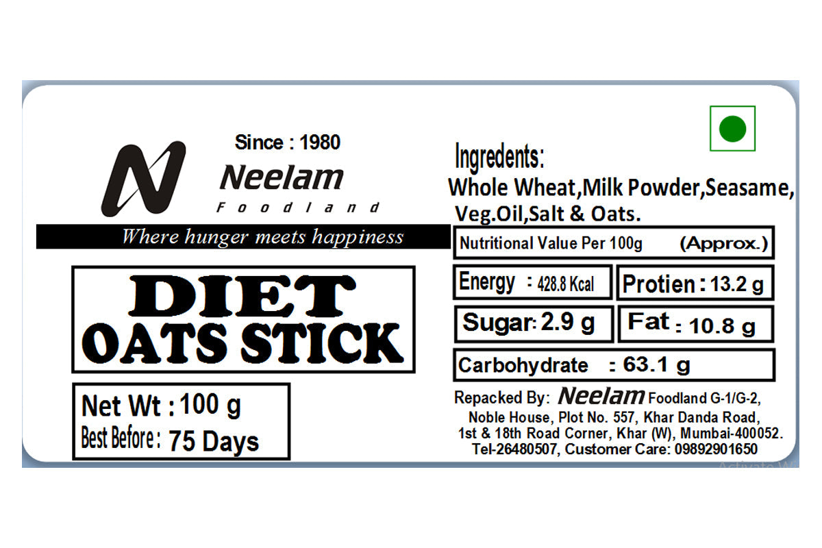 diet oats stick 100
