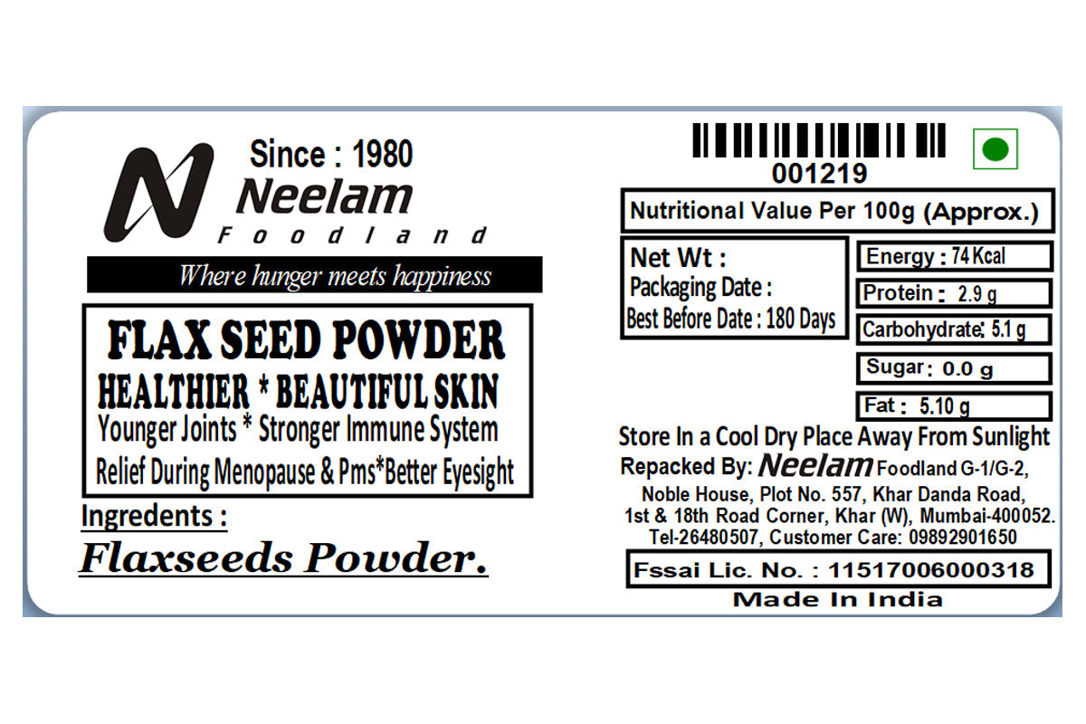 flax seed powder 100
