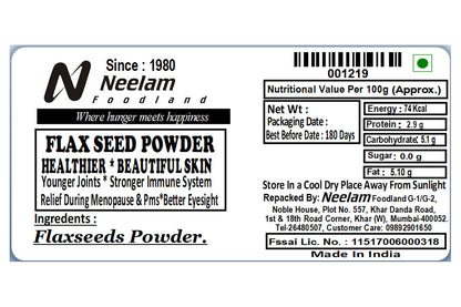 flax seed powder 100
