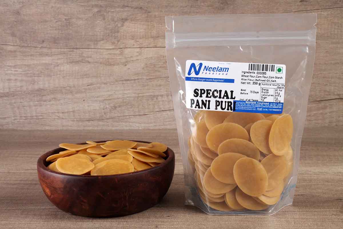 raw pani puri ready to fry 250 gm