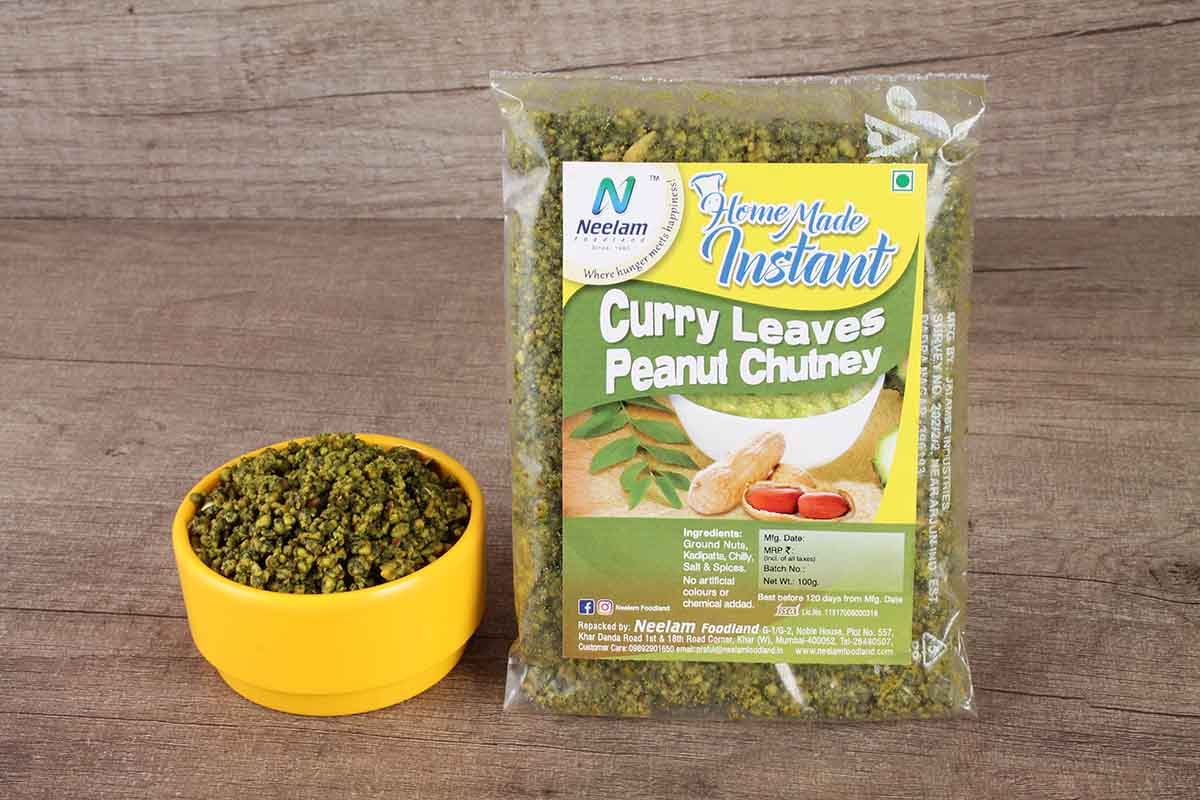 curry leaves peanut chutney 100