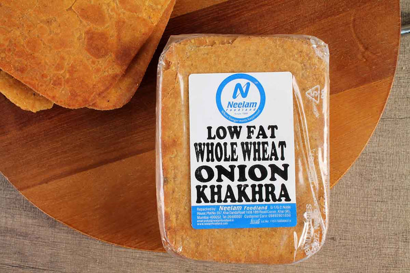 LOW FAT WHOLE WHEAT ONION KHAKHRA MOBILE
