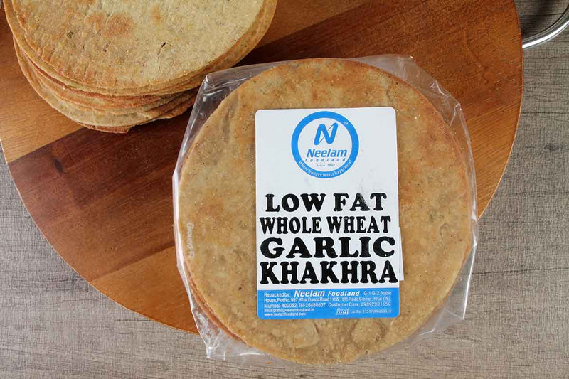LOW FAT WHOLE WHEAT GARLIC KHAKHRA