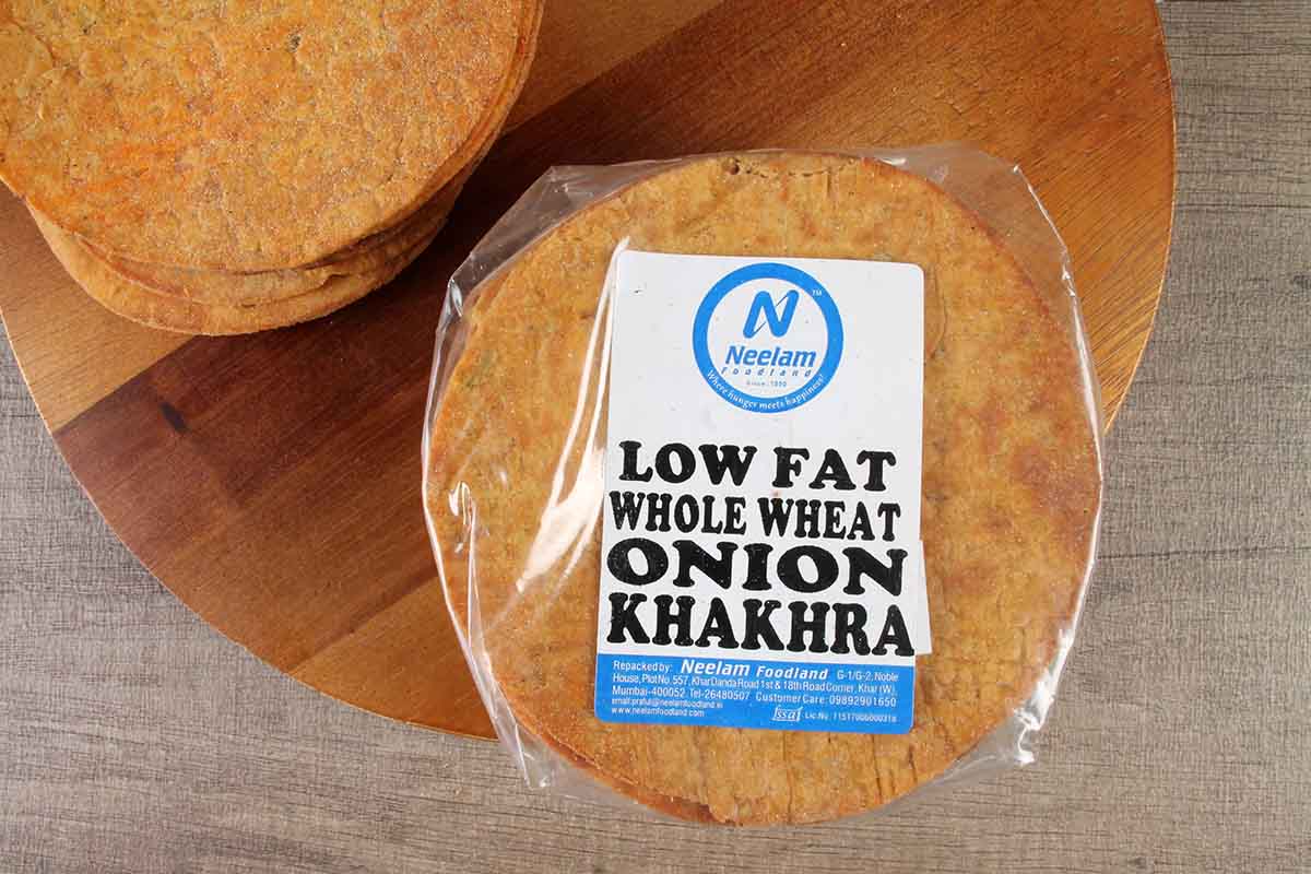 whole wheat onion khakhra mini 200