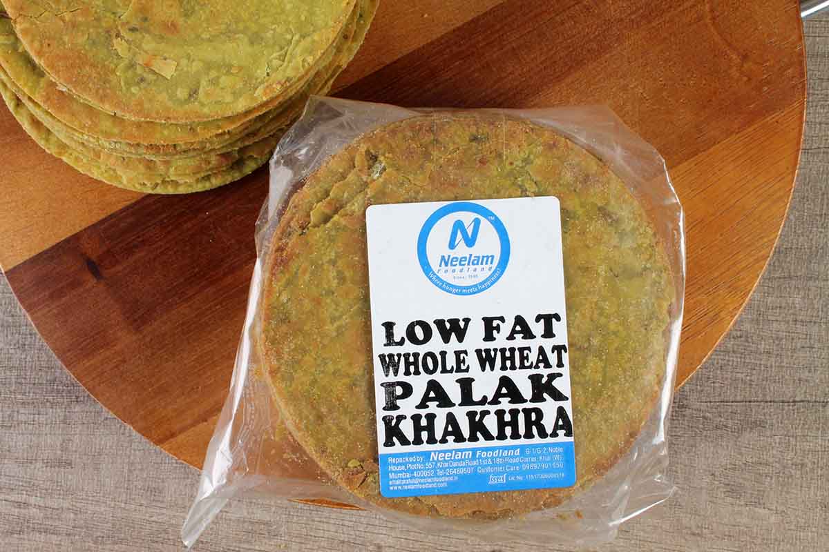 whole wheat palak khakhra mini 200