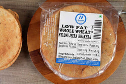 LOW FAT WHOLE WHEAT NYLONE JEERA KHAKHRA