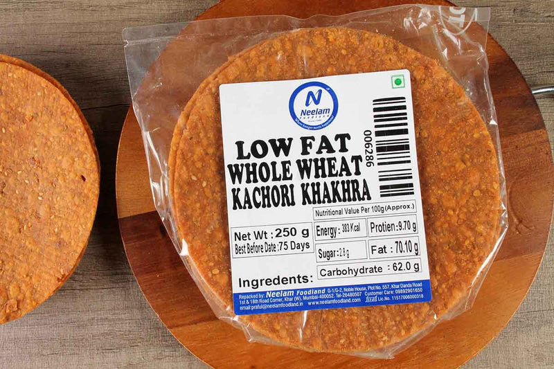 LOW FAT WHOLE WHEAT KACHORI KHAKHRA