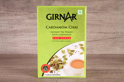 girnar premix cardamom chai low sugar 80 gm 10 sachets