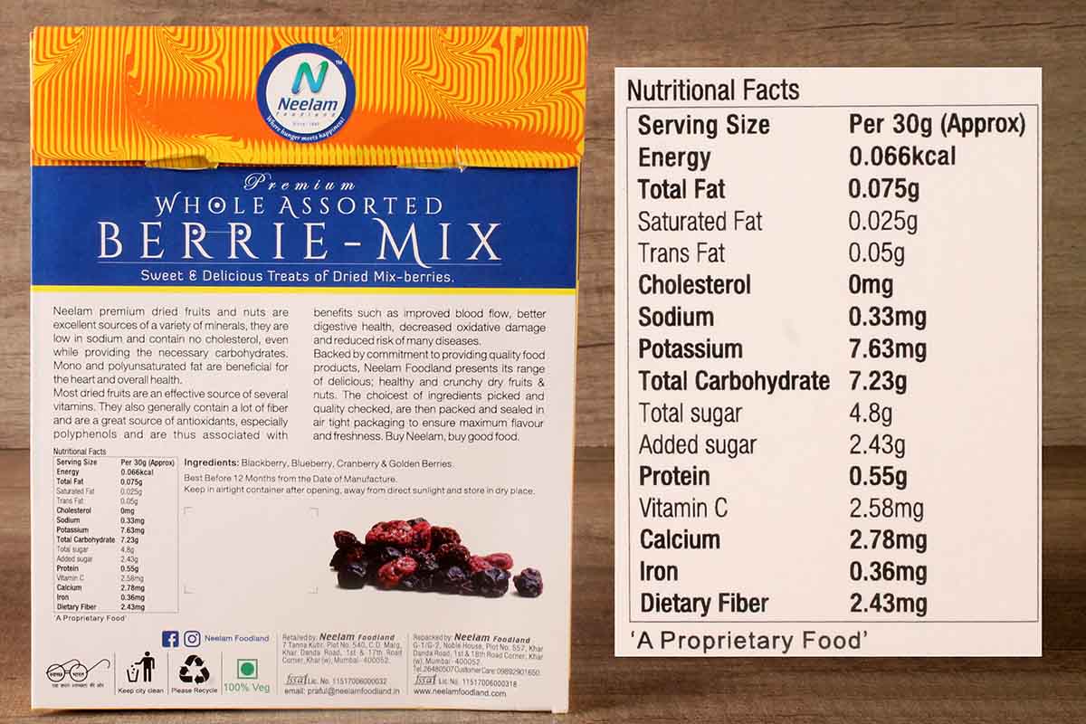 premium whole assorted berrie mix 250
