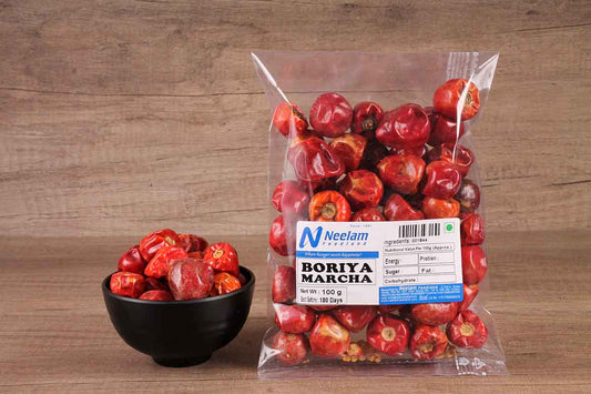 boriya mirch/round red chilli 100