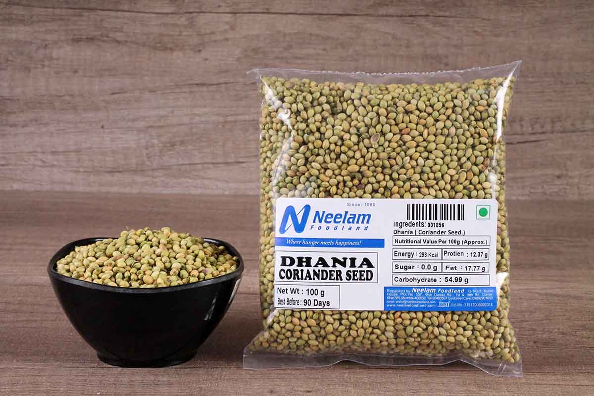 whole coriander/dhania seeds 100