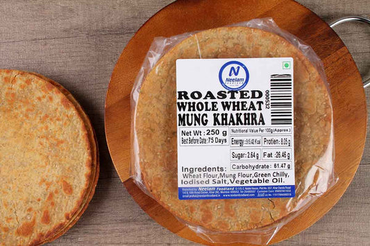 roasted whole wheat moong khakhra 250