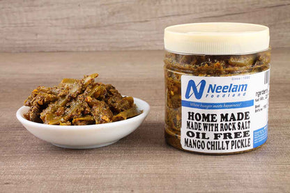 oil free mango chilly pickle 250