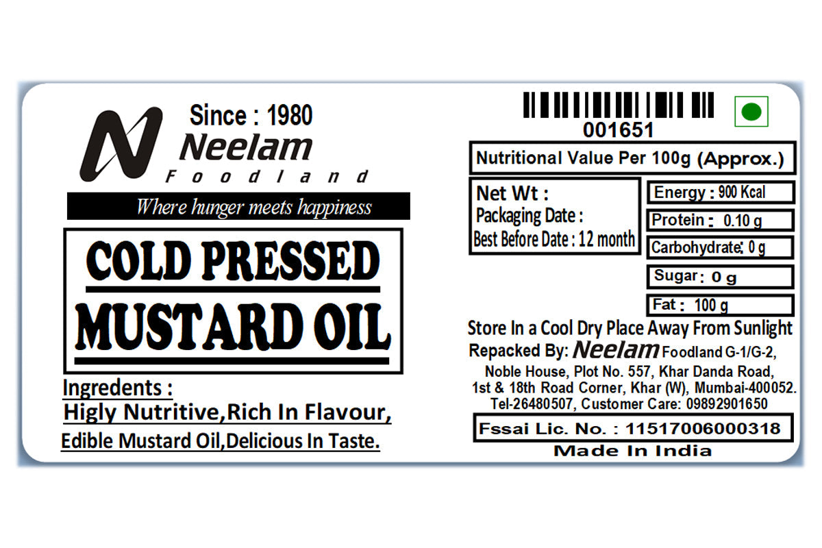 cold pressed mustard oil 500