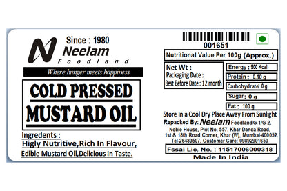 cold pressed mustard oil 500