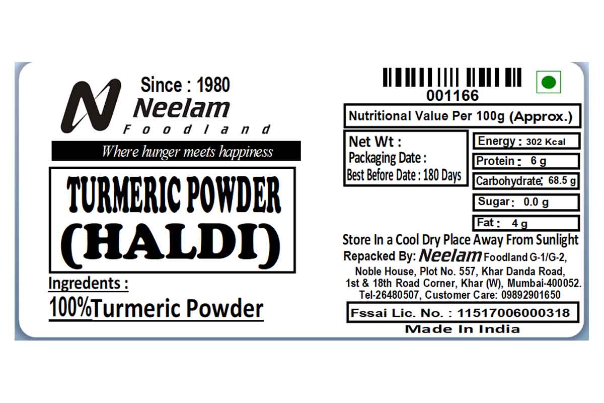 turmeric/ haldi powder 100
